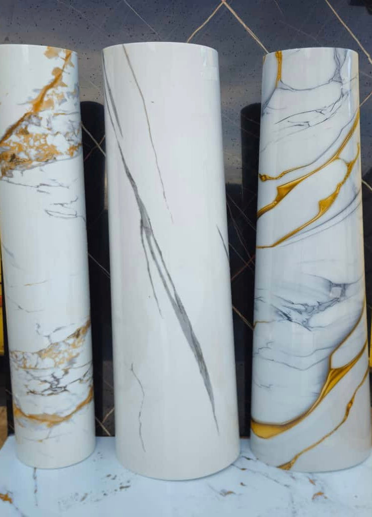 Papier peint étanche adhésif – Effet marbre 280/120CM