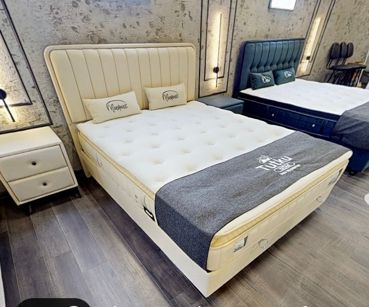 Lit coffre MARMARA 140/190 160/200 180/200 BEIGE