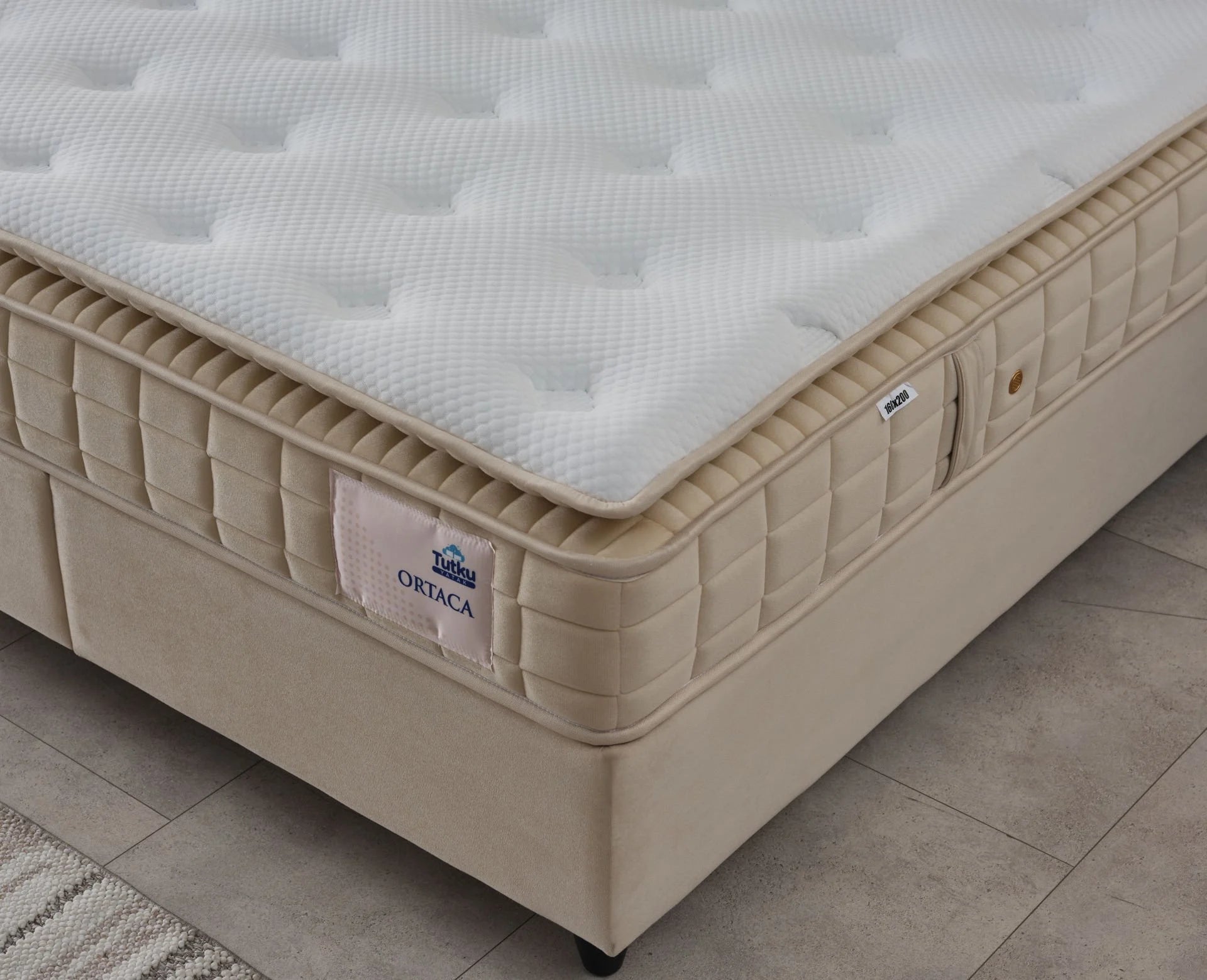 Lit coffre MARMARA 140/190 160/200 180/200 BEIGE