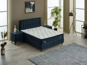 Lit coffre MARMARA 140/190 160/200 180/200 BLEU SAPHIRE